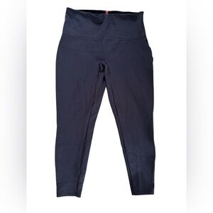SPANX Navy Blue Pant Elastic Waistband Size Large